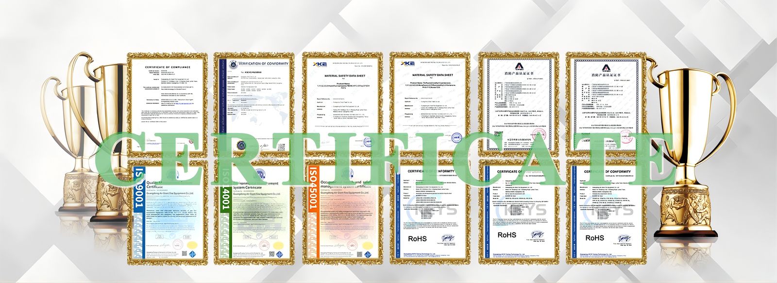 Qualité système de suppression des incendies fm200 Usine