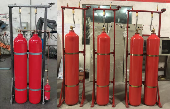 Qualité  70Ltr Carbon Dioxide Fire Extinguishing Systems CO2 Automatic Fire Extinguisher 5.7MPa Usine