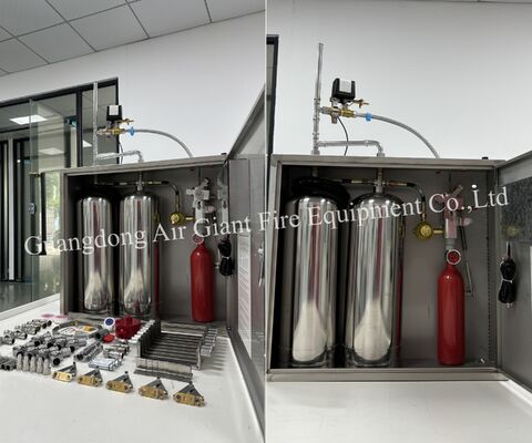 Qualité  Wet Chemical Kitchen Fire Extinguishing System Single And Double Bottle Group Usine