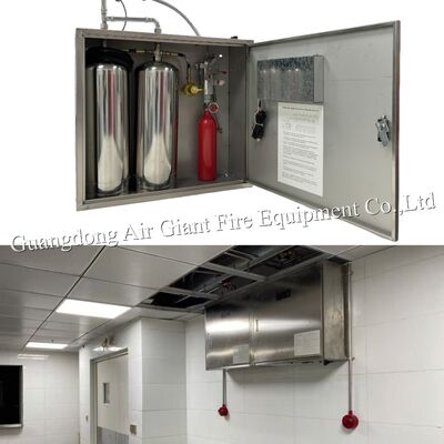 Qualité  Double Bottles Commercial Kitchen Hood Fire Suppression System For Grease Ducts Usine