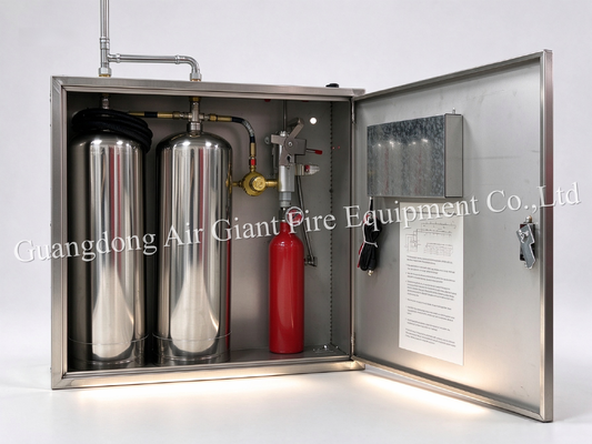 Qualité  Double Bottles Automatic Protection Kitchen Fire Suppression System with 12L Reagent Capacity for Commercial Kitchen Fire Extinguishing System Usine