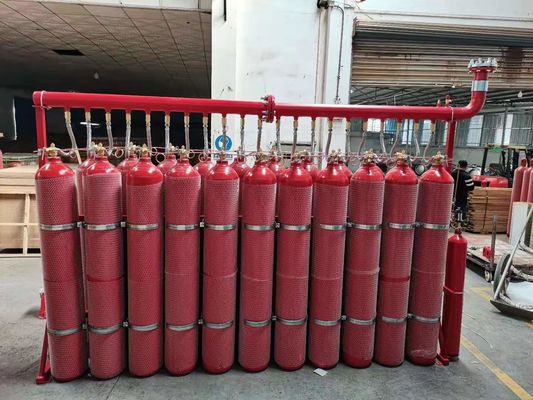 Système d'extinction inerte de gaz de l'inondation IG 55 inclus Argonite 20MPa