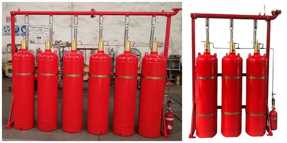 Système 40L 70L 100L 120L de suppression des incendies de C.C 24V 1.6A FM200