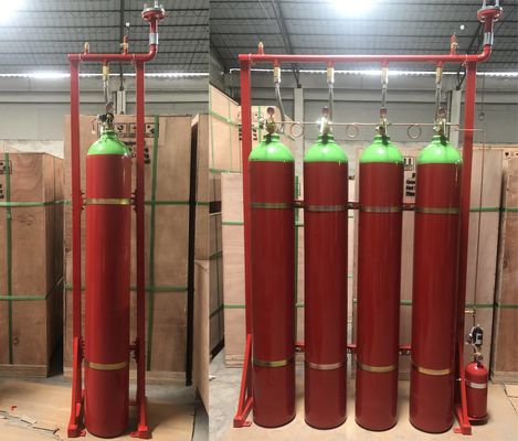 Extincteur inclus de système de suppression des incendies de gaz de l'inondation IG55 Argonite