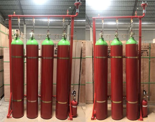 Système de lutte anti-incendie de suppression de gaz inerte de l'azote IG100 80Ltr