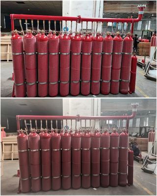 système de suppression des incendies de gaz inerte de 80Ltr Inergen IG541 pour la chambre sourde