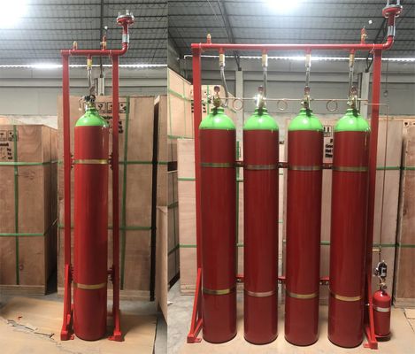 Système 22.37kg 33.56kg de suppression des incendies de gaz inerte d'Inergen IG541