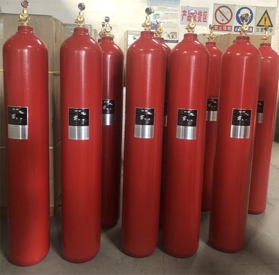 Système extincteur pressurisé par 100% de cylindres de gaz d'Argonite d'azote