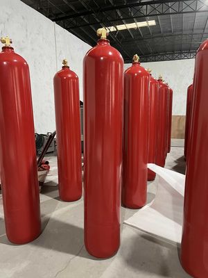 Cylindres de CO2 de système de suppression des incendies de dioxyde de carbone dans la chambre de télécommunication