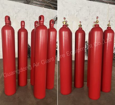 Système d'extinction d'incendie à gaz inerte à argon IG55 avec détection de flamme 200-300 Bar à 10 à 50 °C