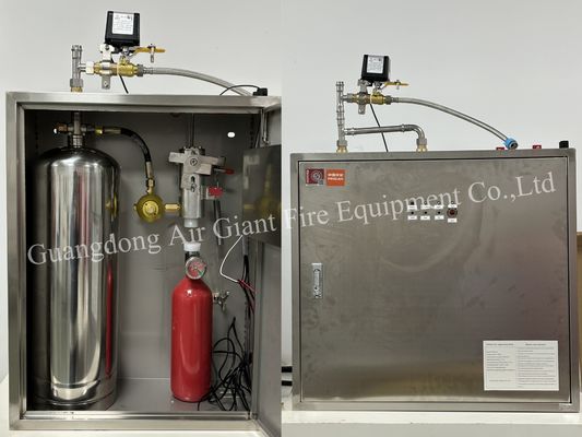 Équipement d'extinction d'incendie de cuisine à induction électromagnétique entièrement automatique
