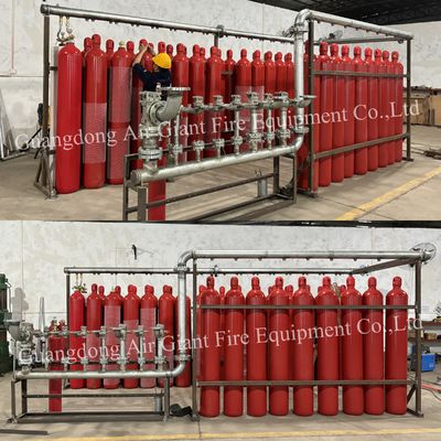 Système d'extinction d'incendie à gaz inerte argon IG55 pour salle d'ordinateur