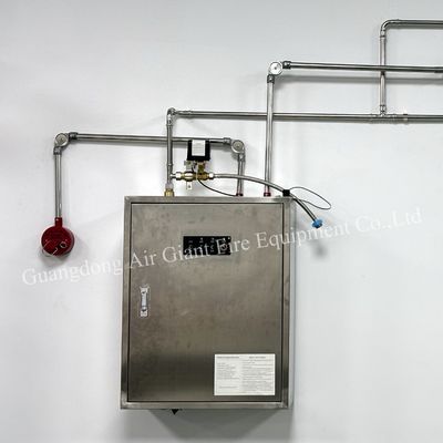 Système d'extinction d'incendie chimique humide pour cuisine avec capacité de remplissage de réactif de 12L