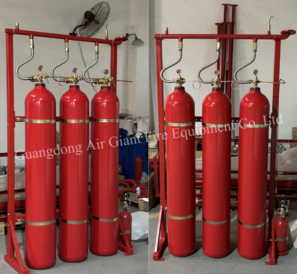 Enclosed Flooding Inert Gas Argon IG55 Fire Extinguishing System Without Pollution For Server Room