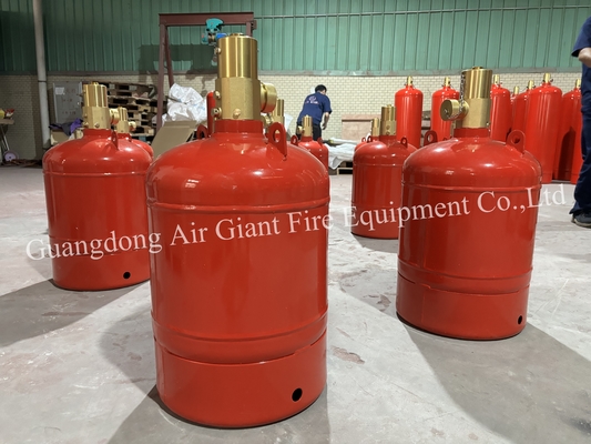 Cylindre d'extinction d'incendie FM200 en acier au carbone rouge 4,2 MPa 2,5 MPa