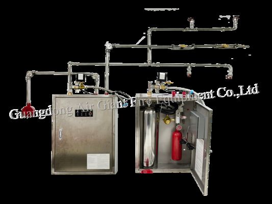 Système d'extinction d'incendie de cuisine commerciale pour les feux à l'huile alimentaire