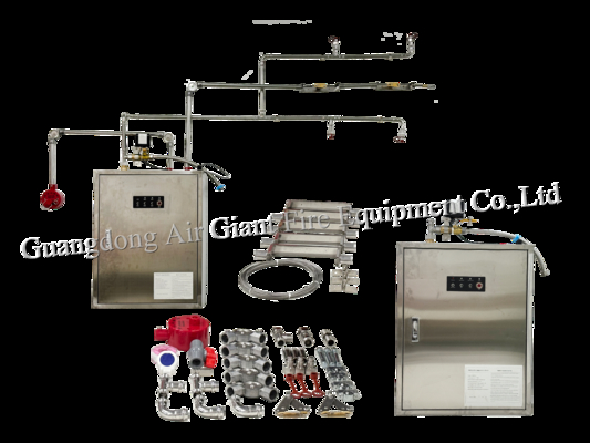 Système automatique d'extinction des incendies chimiques
