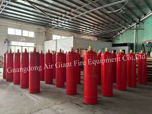 Système automatique d'extinction d'incendie FM200 Cylindre sans pollution Pour bibliothèque